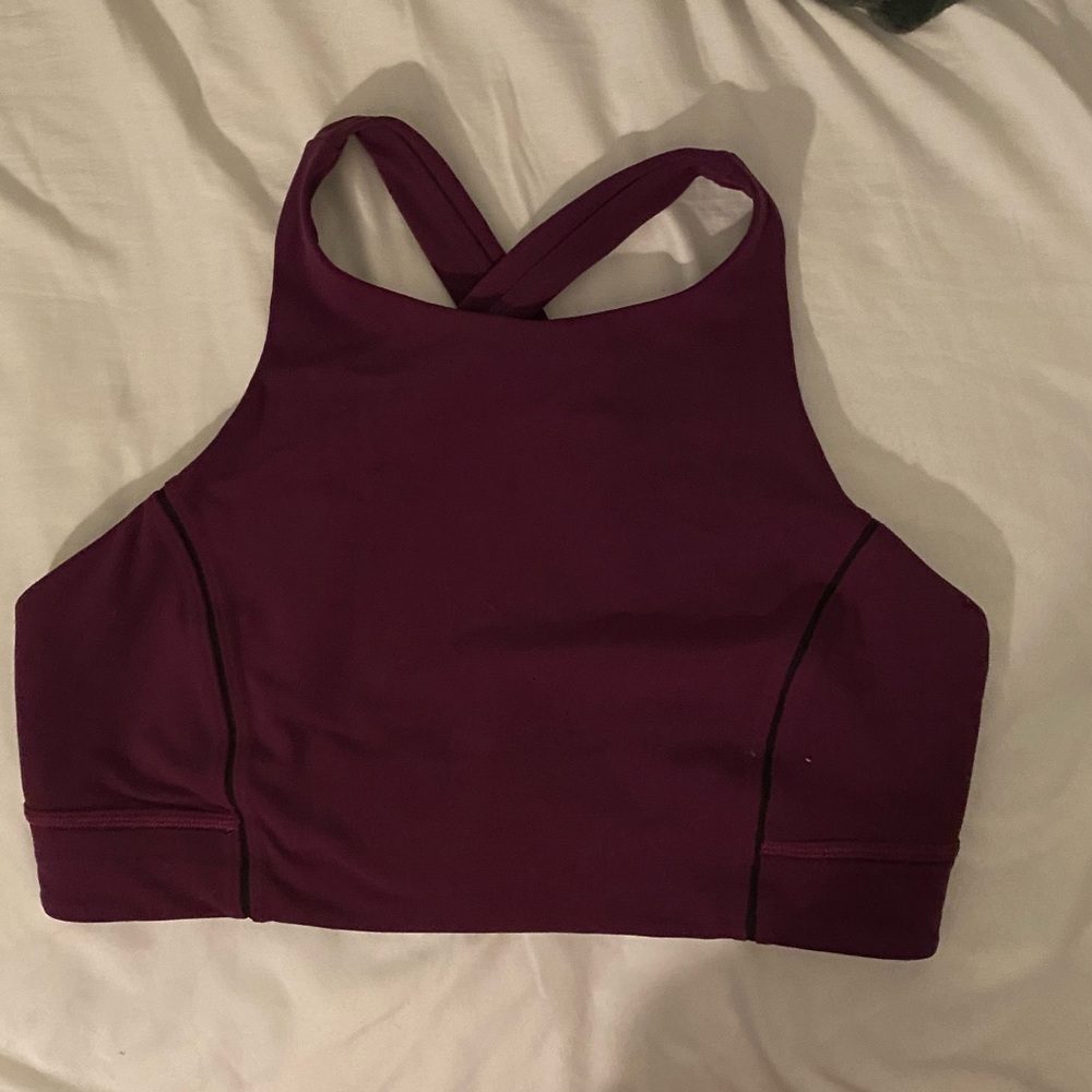 Dark purple lulu lemon sports bra